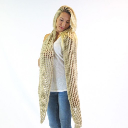 SKEINO Gala Scarf - colorway Cream