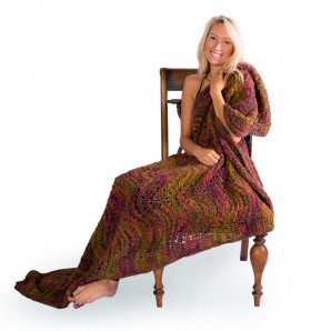 SKEINO Boucle Afghan in colorway Fall