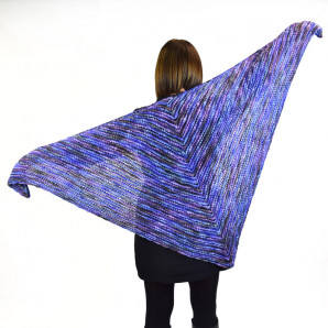 SKEINO Denali Shawl in colorway Lilac